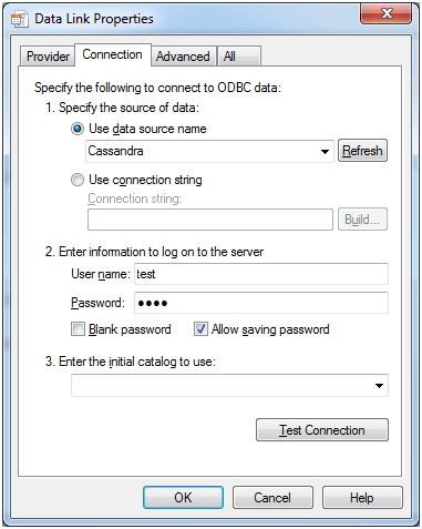 Right click on the Cassandra connection you just created and select Edit data model.