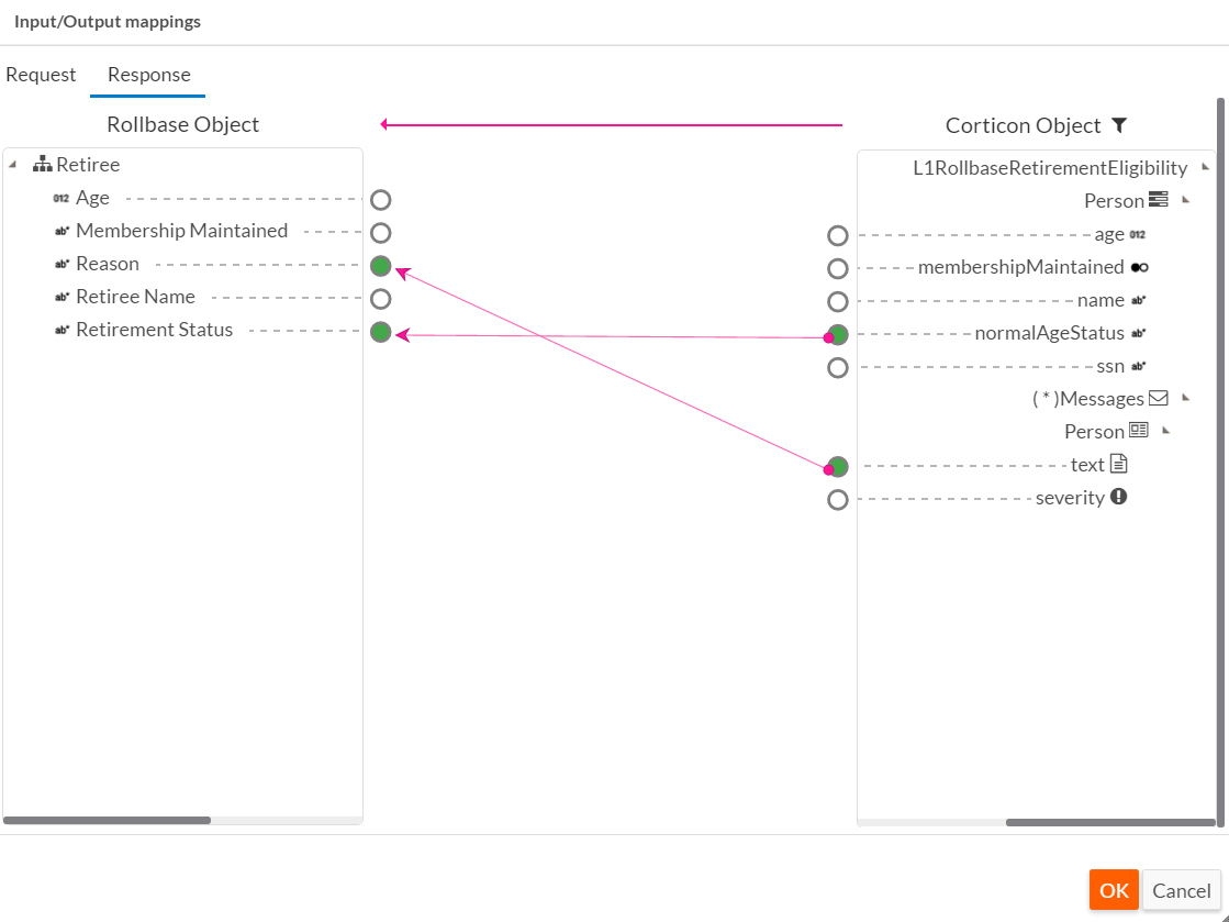 Rollbase Response Mapping