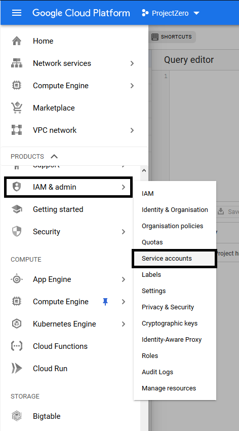 BigQuery IAM & Admin: BigQuery JDBC