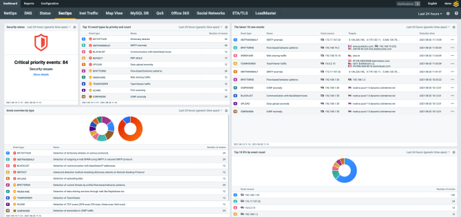 screenshot showing the product user interface