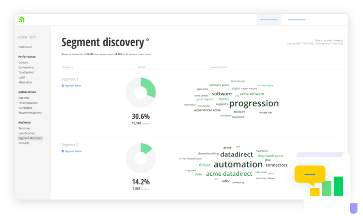 User Controls for Segment Discovery