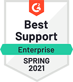 best support enterprise spring 2021 g2 badge