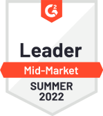 leader mid-market summer 2022 g2 badge