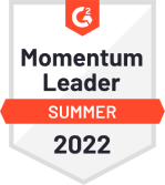 momentum leader summer 2022 g2 badge