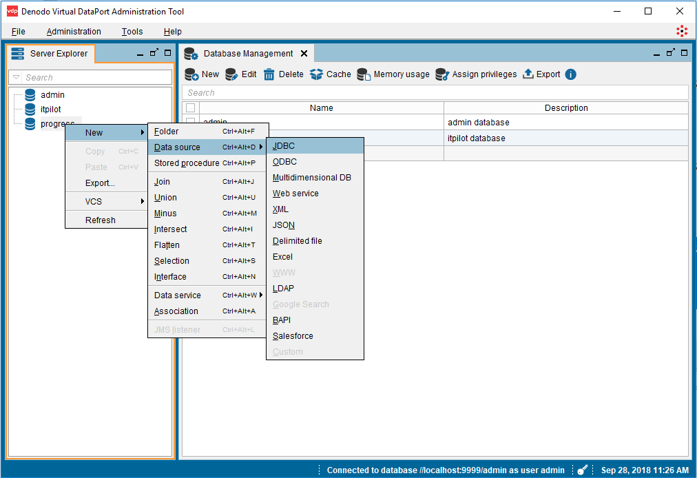 create new jdbc datasource create new jdbc datasource