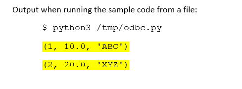 PythonOutput