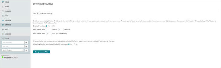 MOVEit Transfer 2024.1-Updated IP Lockout Policies