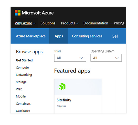 sitefinity-azure-marketplace