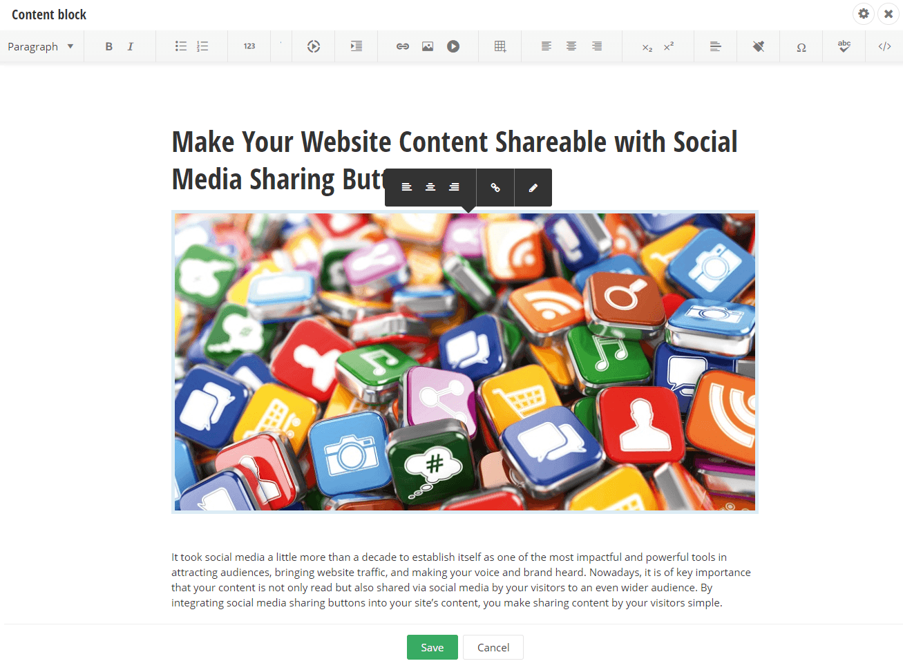 Sitefinity Content Editor Sitefinity Content Editor