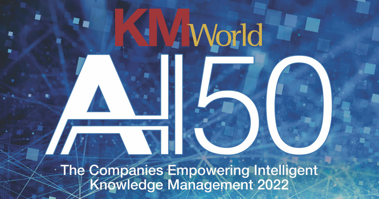 KMWorld AI 50 List