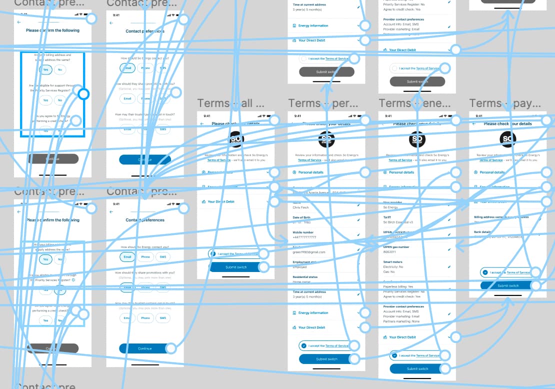 an example of a figma prototype for a mobile app