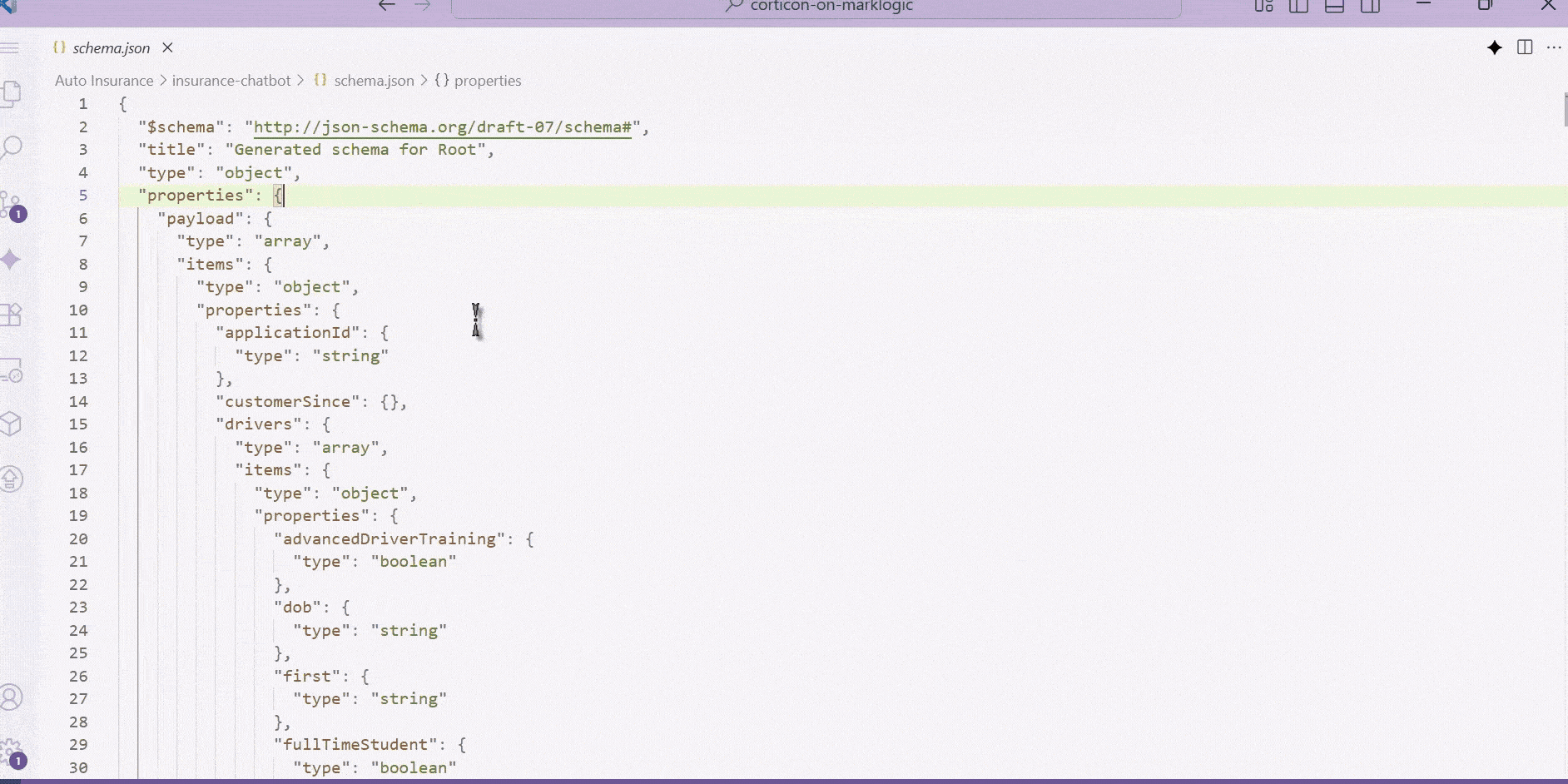 corticon ai vocabulary rule