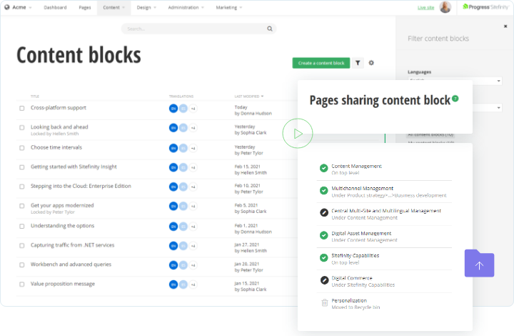 Reimagined Shared Content UI