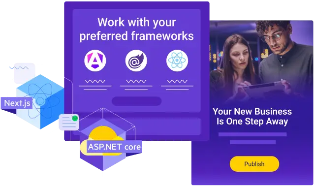 Development Platform mobile illustration