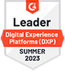 2023 G2 Summer Digital Experience Platform Leader Badge