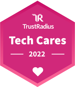 TrustRadius Tech Cares 2022 Badge
