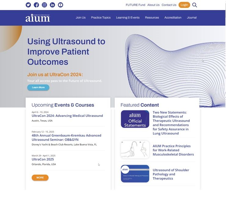 The American Institute of Ultrasound in Medicine (AIUM)