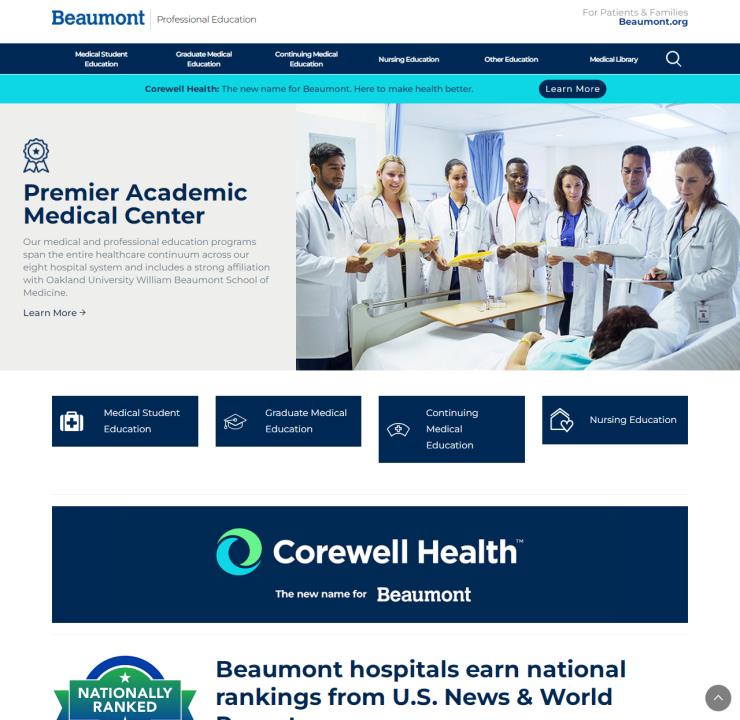 Corewell Health Professional & Medical Education